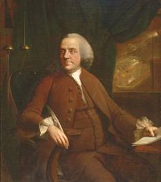 Benjamin Franklin of Philadelphia, von Mason Chamberlin, 1763